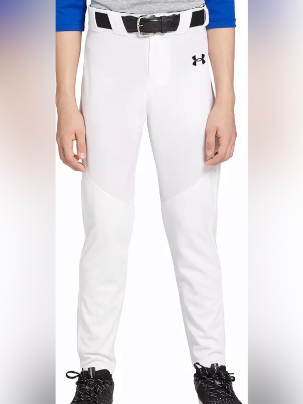 Under Armour White Youth Baseball Jogger Pants